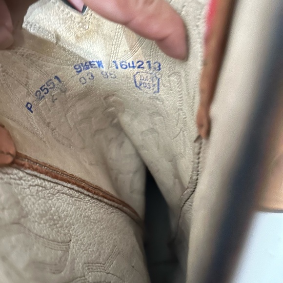 Vintage Dan Post Mens Marlboro Leather Cowboy Western Rancher Boots Size 9.5 - Picture 8 of 8